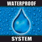 Waterproof System icon represents expansion joints that provide a watertight exterior seal.
